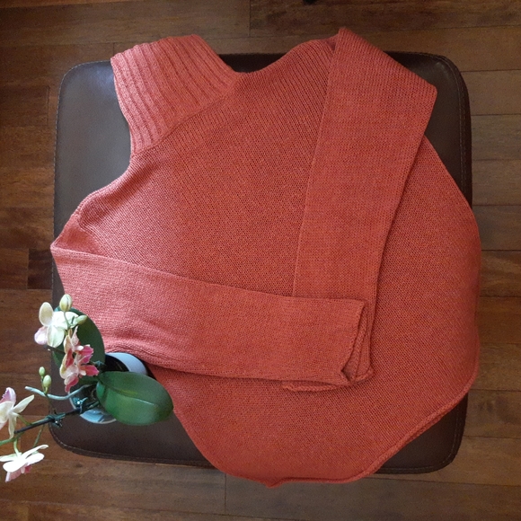 Eileen Fisher Italian Yarn Textured Knit Turtleneck Sweater - Picture 11 of 12